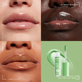 NYX This Is Milky Gloss Mint Chocolate Chip Shake with applicator