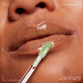 NYX This Is Milky Gloss Mint Chocolate Chip Shake with other lip products