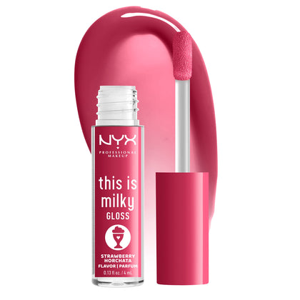 NYX This Is Milky Gloss Strawberry Horchata front view