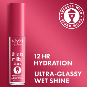 NYX This Is Milky Gloss Strawberry Horchata showing packaging