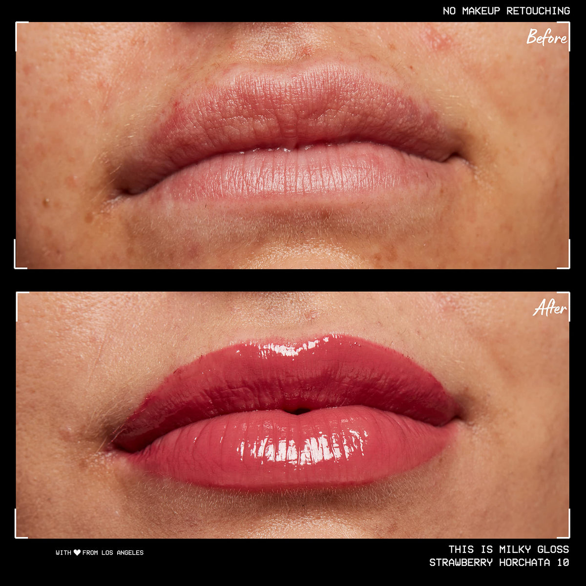NYX This Is Milky Gloss Strawberry Horchata with other lip products
