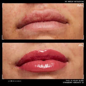 NYX This Is Milky Gloss Strawberry Horchata with other lip products