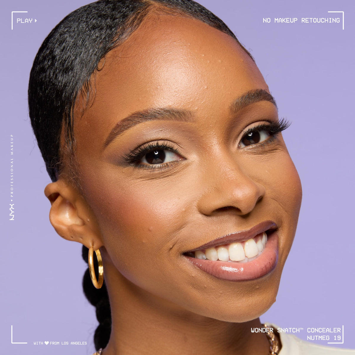 NYX Wonder Snatch Concealer Nutmeg in beauty routine setup