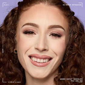 NYX Wonder Snatch Concealer with makeup tools
