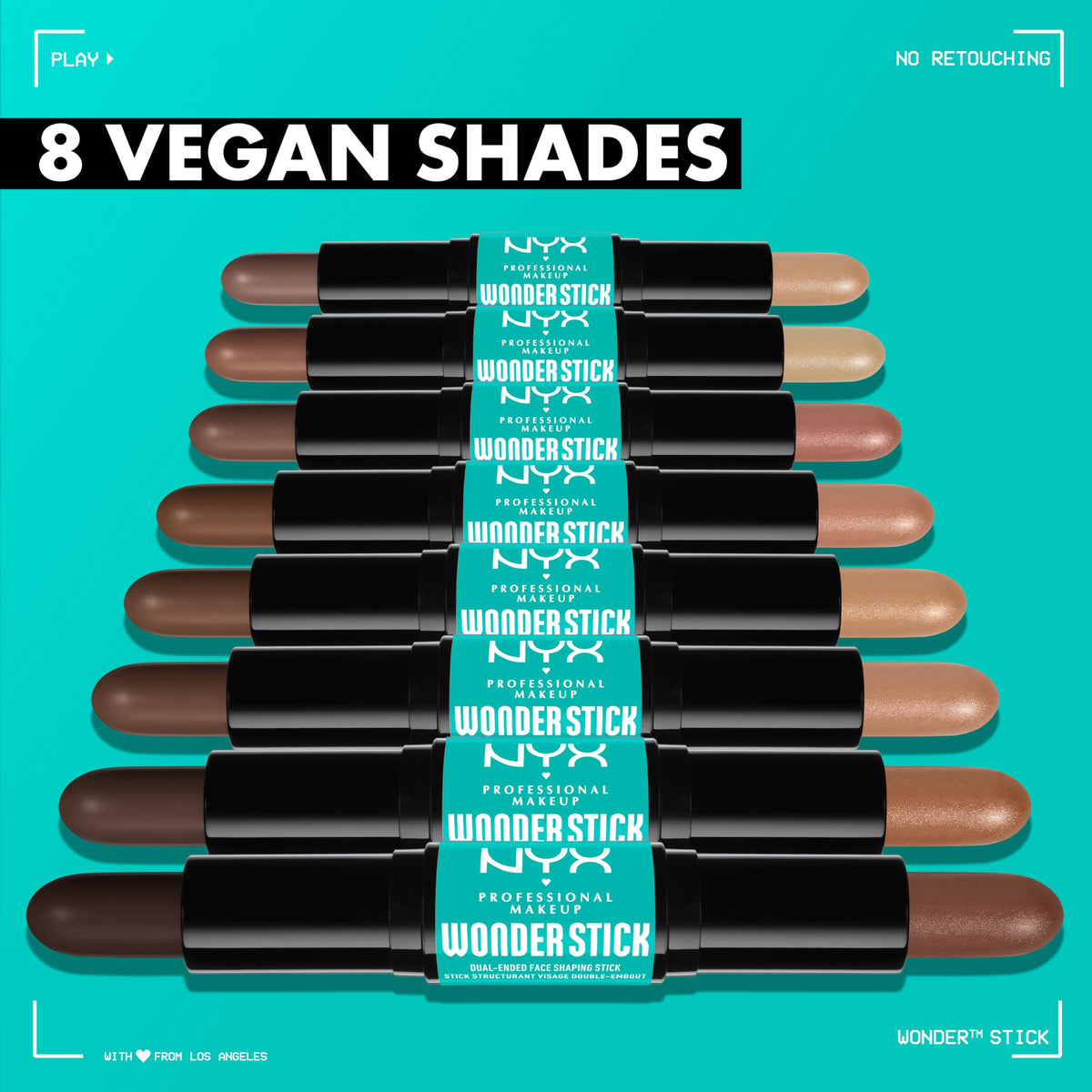 NYX Wonder Stick back view displaying ingredients