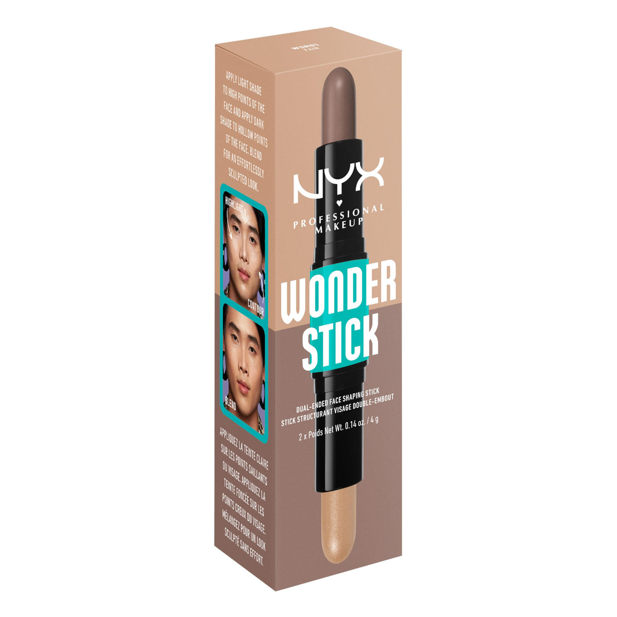 NYX Wonder Stick Fair in a makeup bag