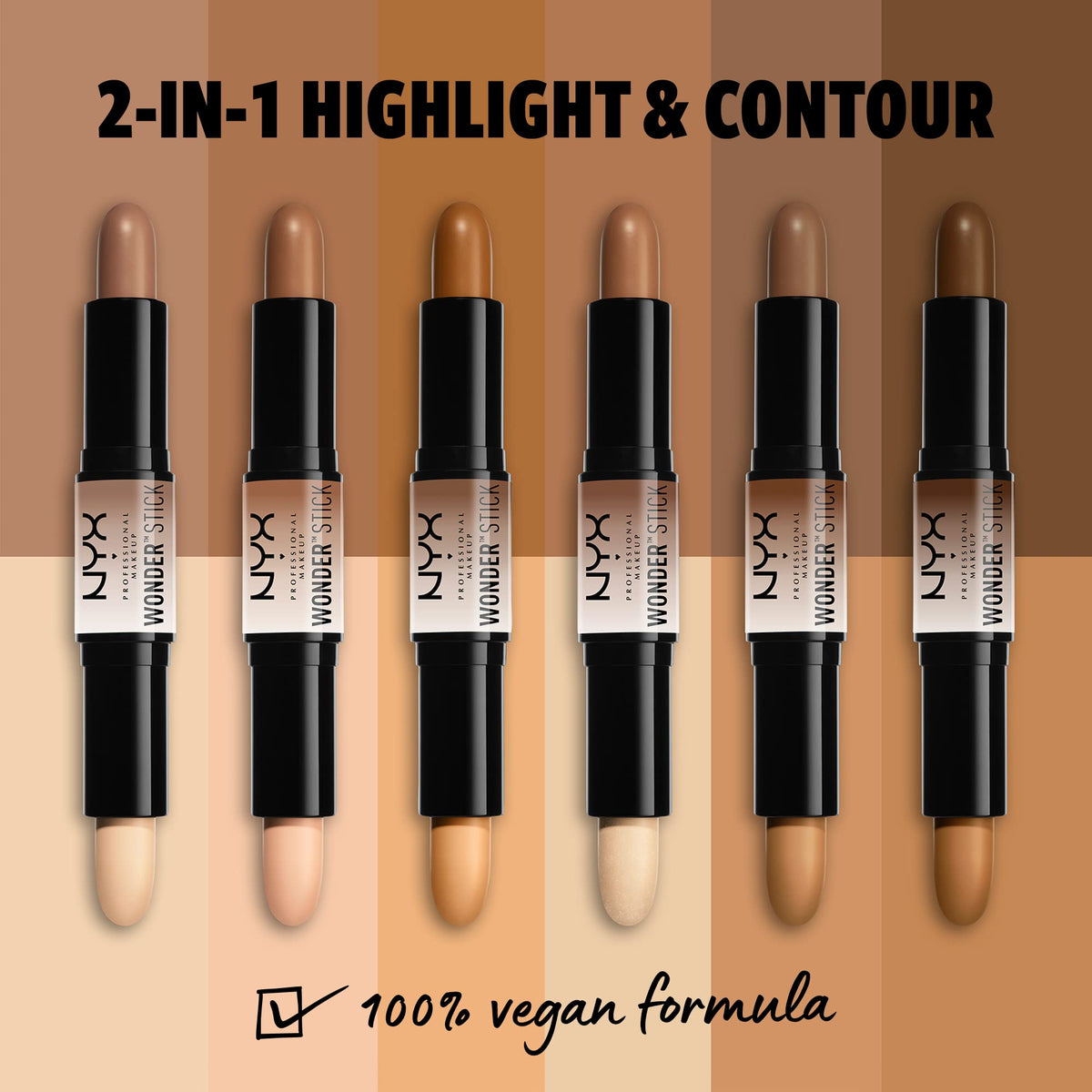 NYX Wonder Stick Highlight & Contour Light side view