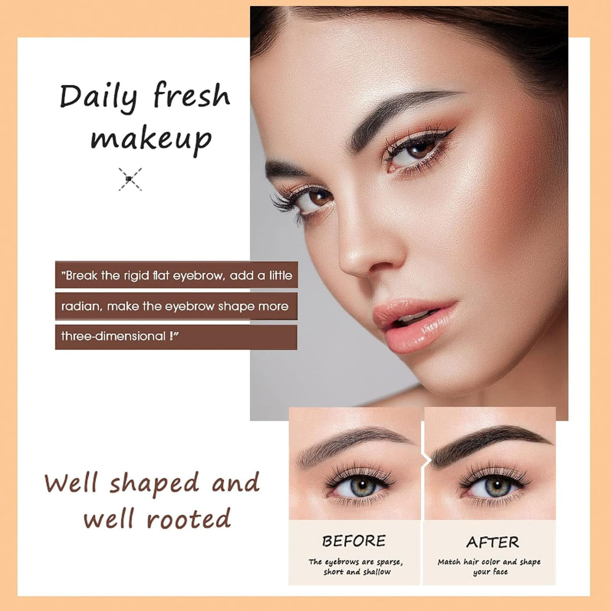 O'CHEAL eyebrow pencil set showing the triangular tip detail