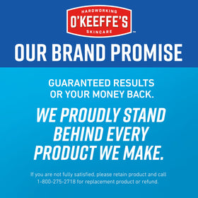 O'Keeffe's Healthy Feet Cream 3 oz tube with a close-up of the cream texture