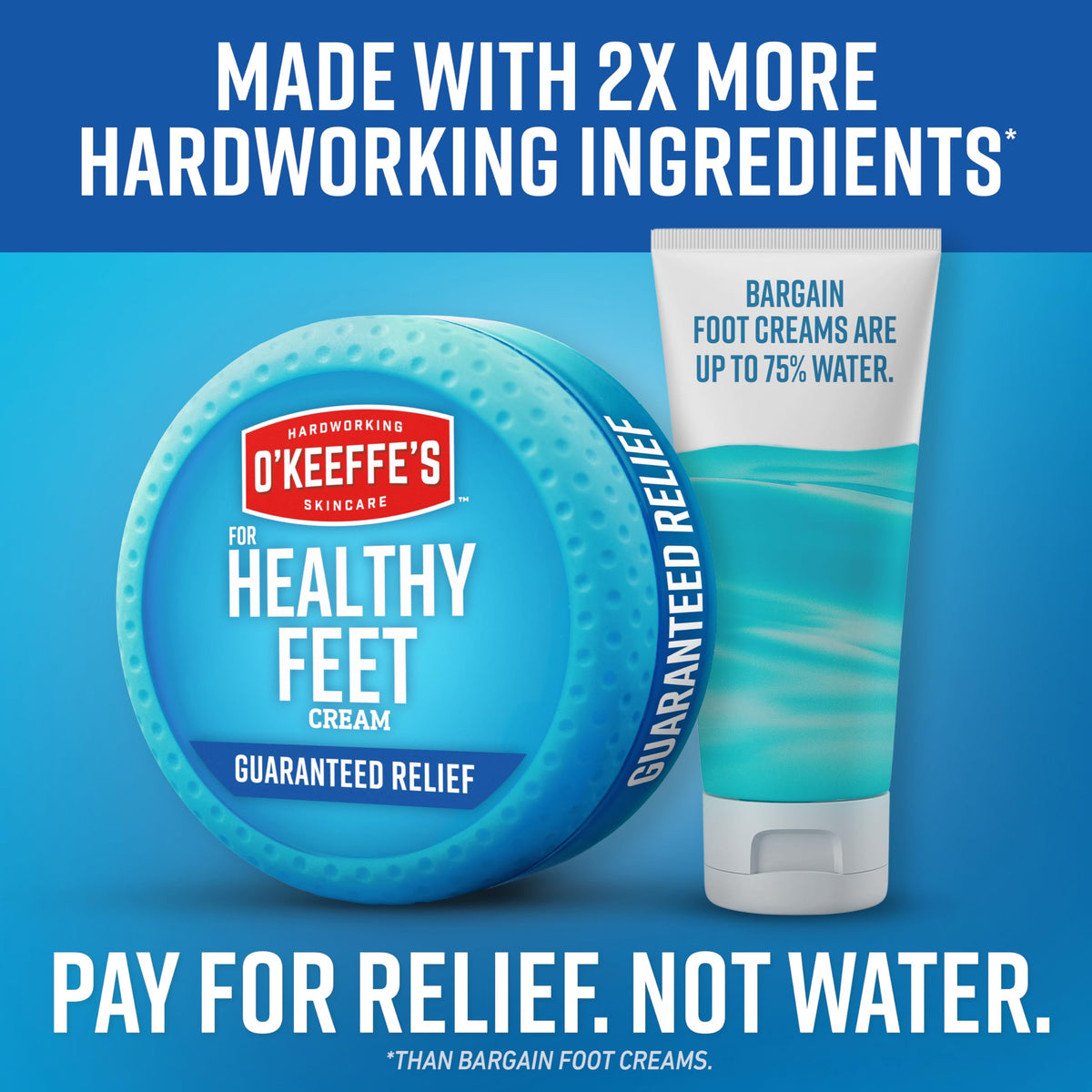 O'Keeffe's Healthy Feet Foot Cream 2-pack display