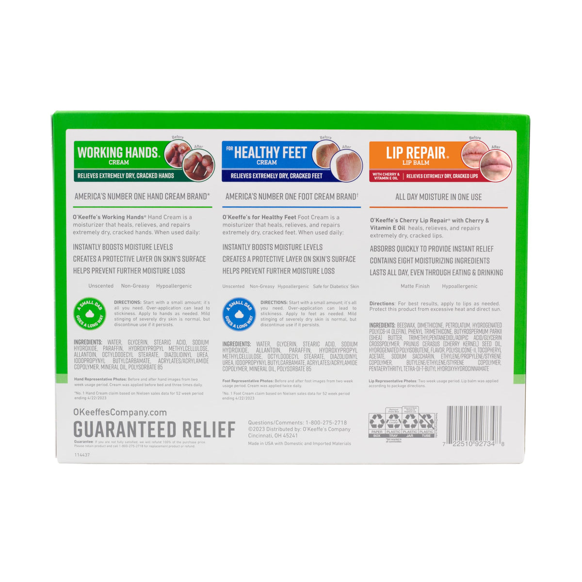 O'Keeffe's Healthy Feet Foot Cream application on feet