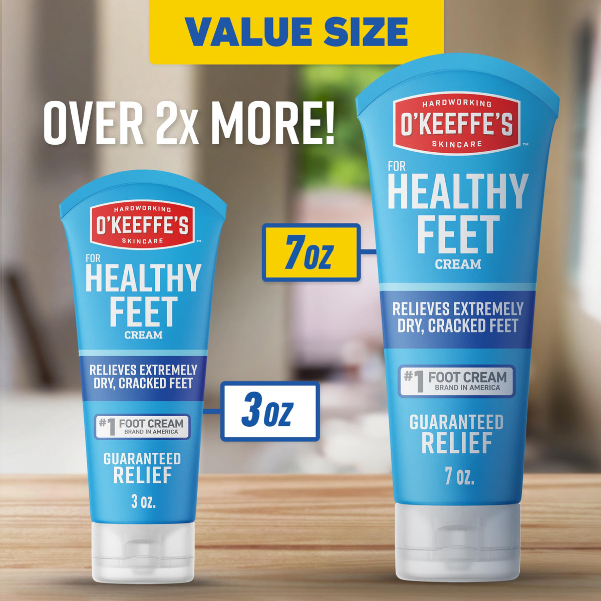 O'Keeffe's Healthy Feet Foot Cream packaging details