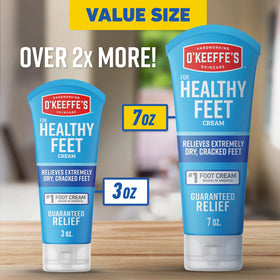 O'Keeffe's Healthy Feet Foot Cream packaging details