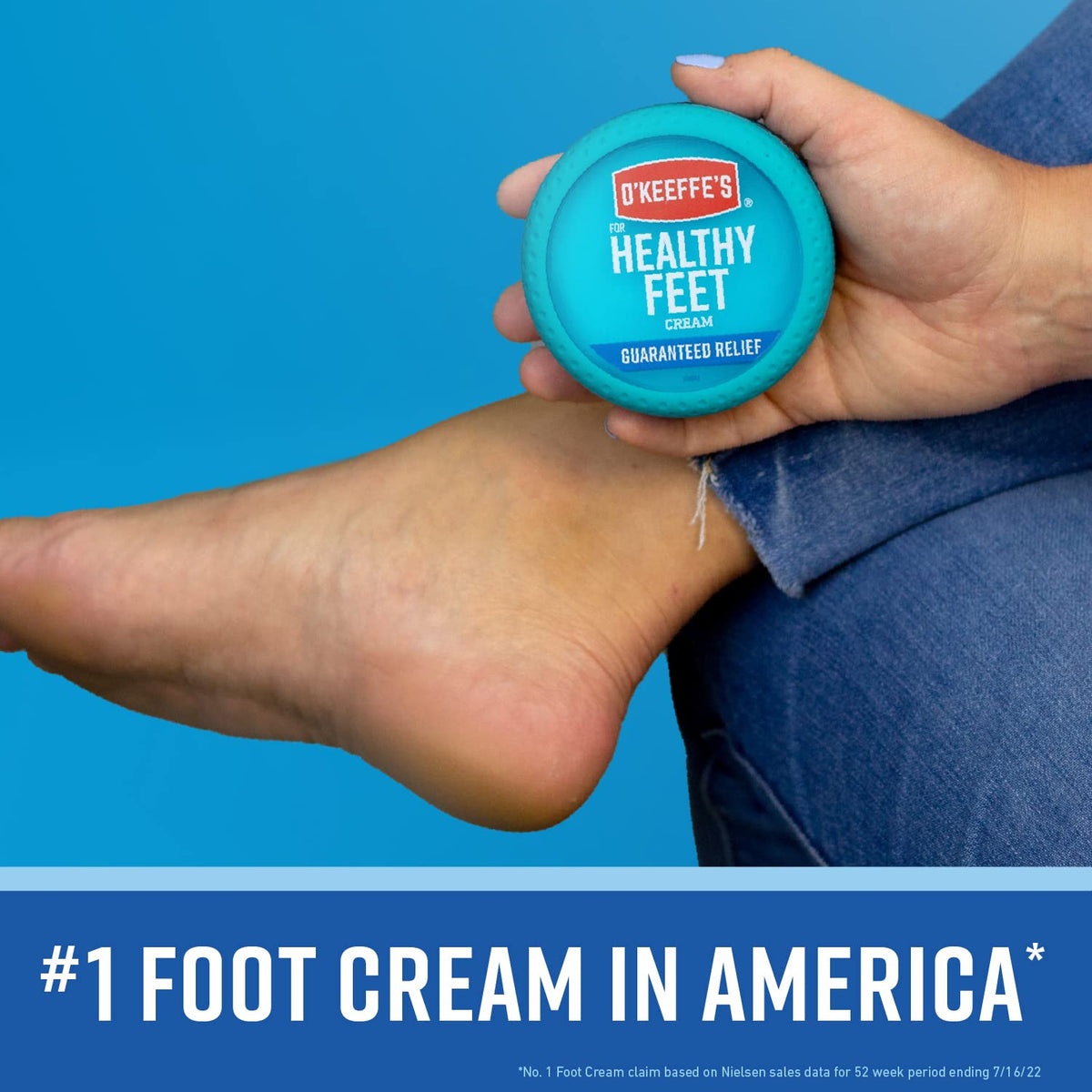O'Keeffe's Healthy Feet Foot Cream packaging details