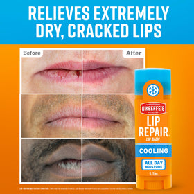 O'Keeffe's Lip Repair Lip Balm stick close-up