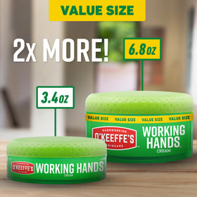 O'Keeffe's Working Hands Cream with ingredients list