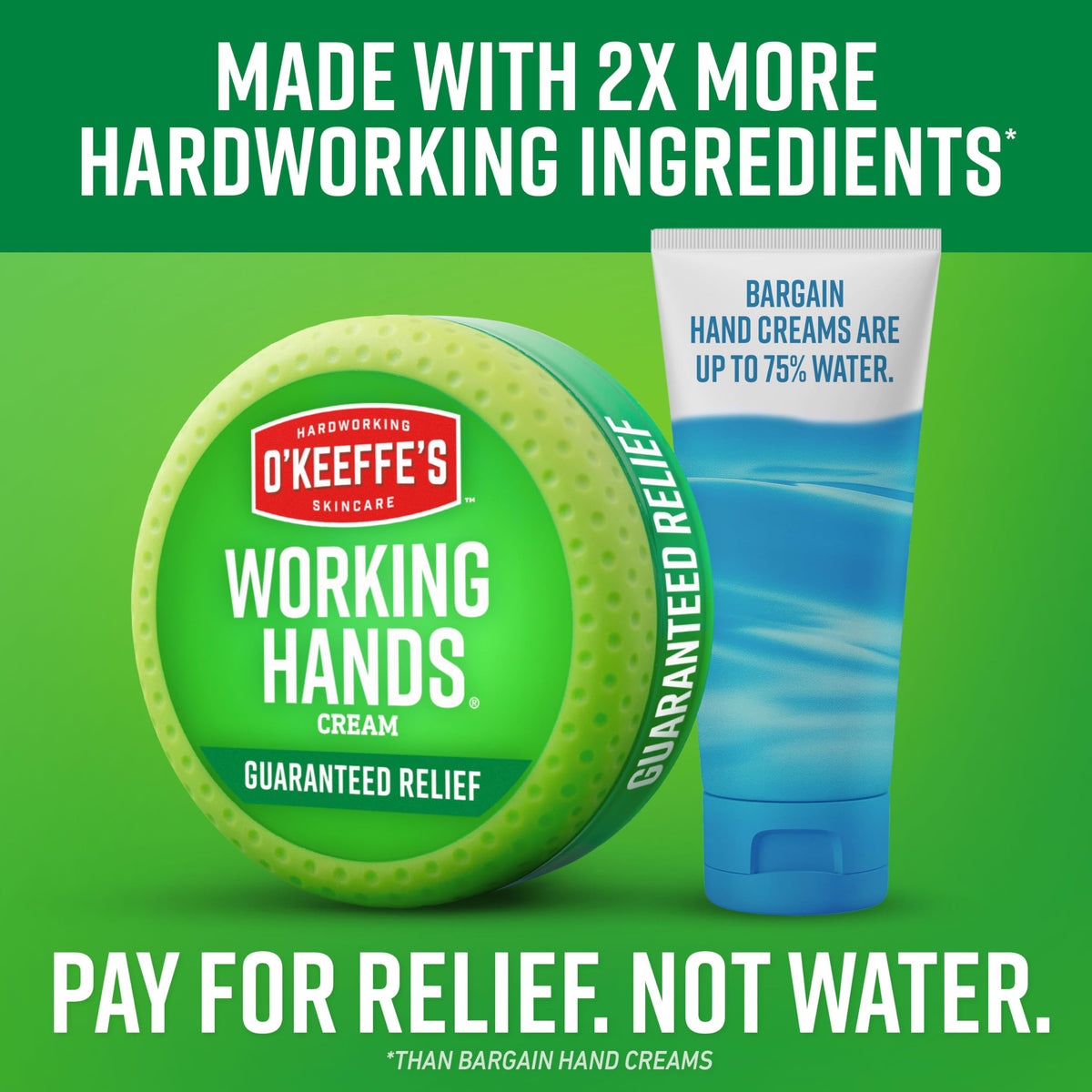 O'Keeffe's Working Hands Hand Cream application on hands