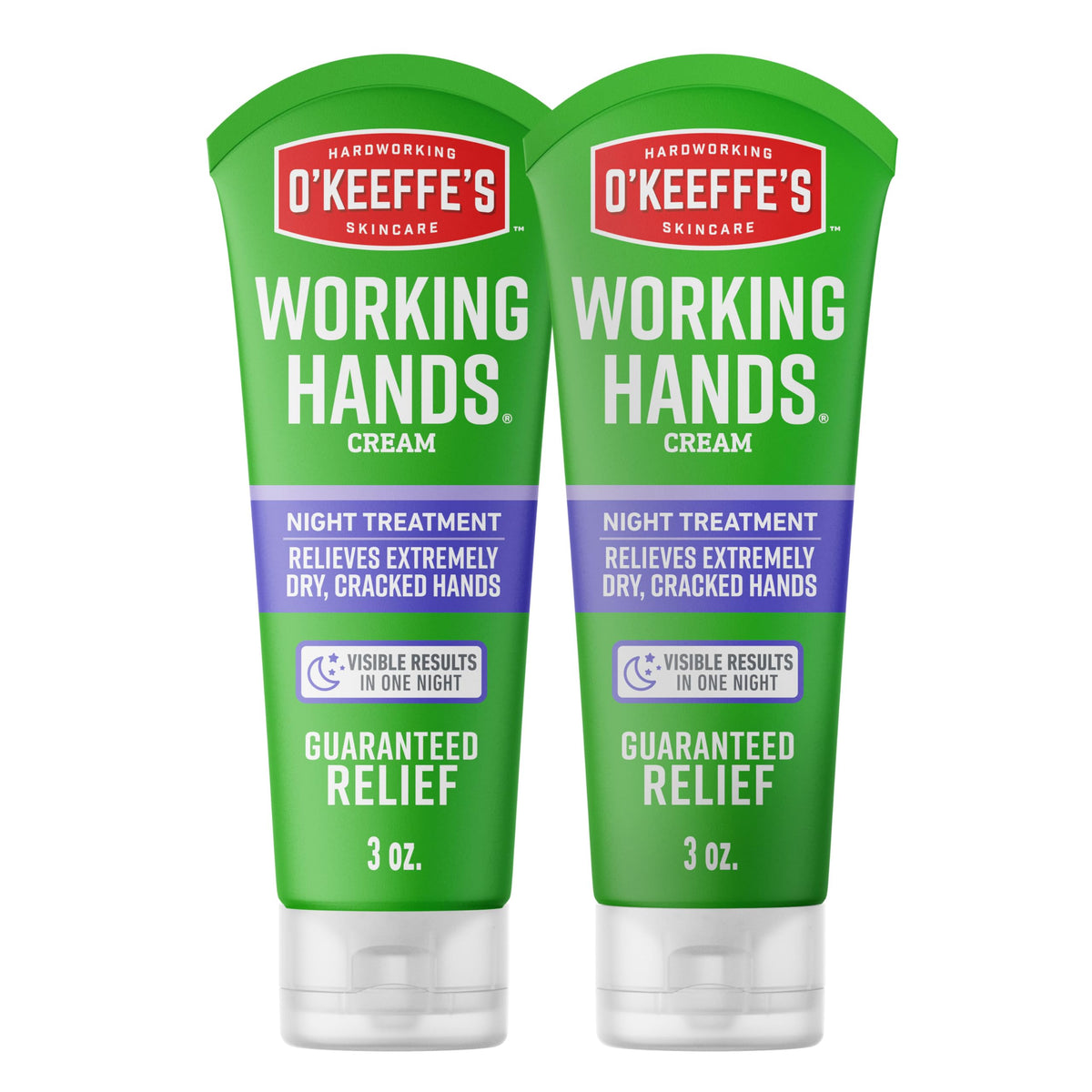 O'Keeffe's Working Hands Night hand cream front view 3 oz tube