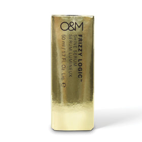 O&M Frizzy Logic Serum 50ml close-up showing texture on hand