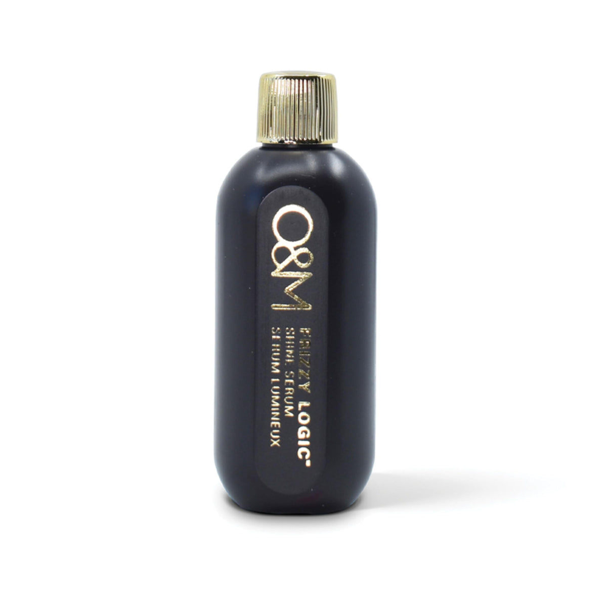 O&M Frizzy Logic Serum 50ml side view showing packaging details