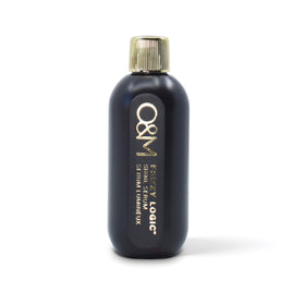 O&M Frizzy Logic Serum 50ml side view showing packaging details