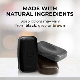 O NATURALS African Black Soap Bar packaging and details