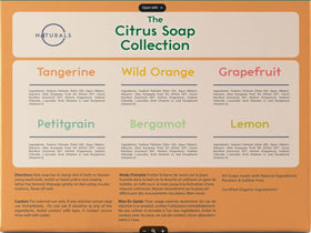 O NATURALS Citrus Soap Bar 6 Pack packaging