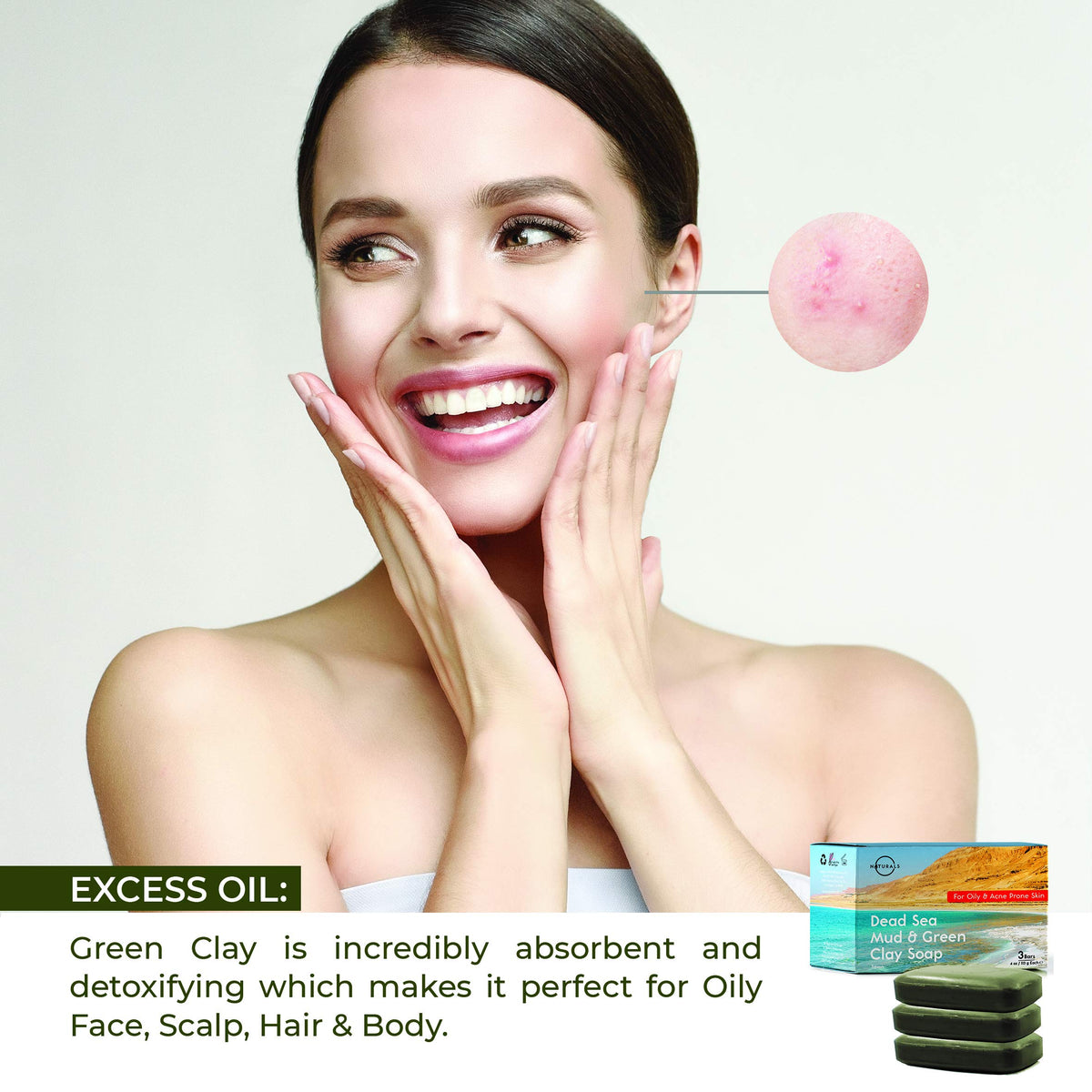 O NATURALS Dead Sea Mud Soap Bar packaging