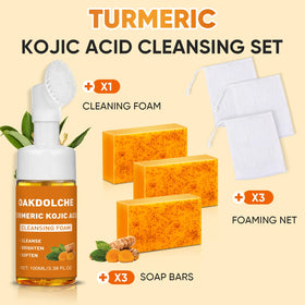 OAKDOLCHE turmeric face wash with brush