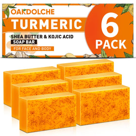 OAKDOLCHE Turmeric Kojic Acid Soap Bar front view