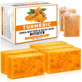 OAKDOLCHE turmeric kojic acid soap bar front view
