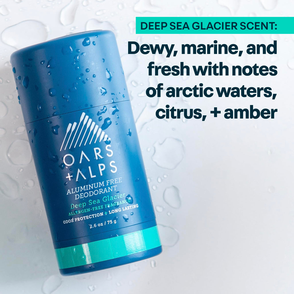 Oars + Alps deodorant in a lifestyle scene