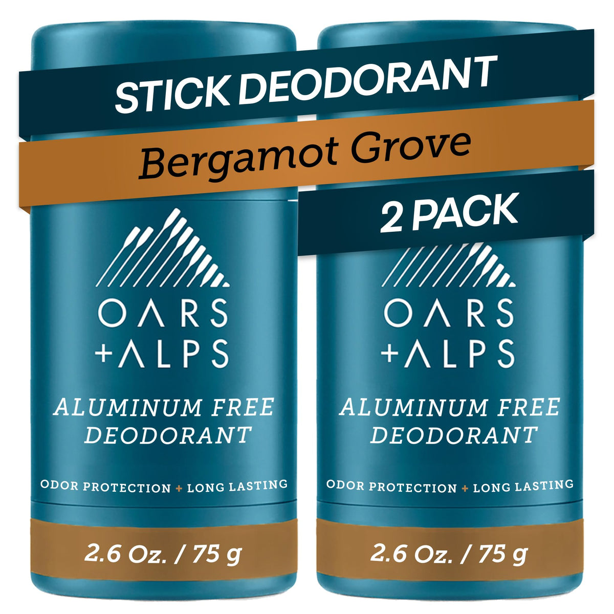 Oars + Alps Men's Deodorant 2pk, front view