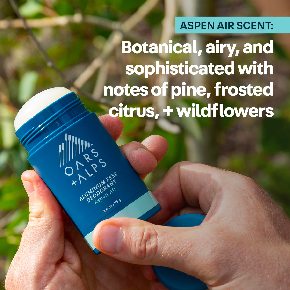 Oars + Alps Men's Deodorant Clear 2.6oz with natural ingredients