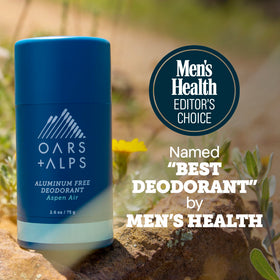 Oars + Alps Men's Deodorant clear formula application