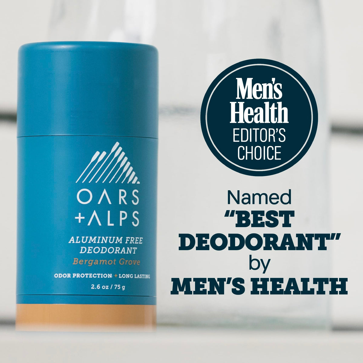 Oars + Alps Men's Deodorant packaging back view