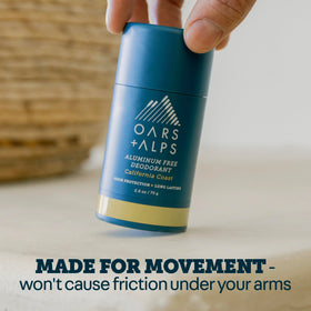 Oars + Alps Men's Deodorant showing packaging details