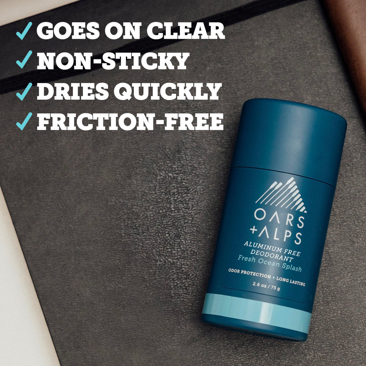 Oars + Alps Men's Deodorant with Cedarwood and Lime notes
