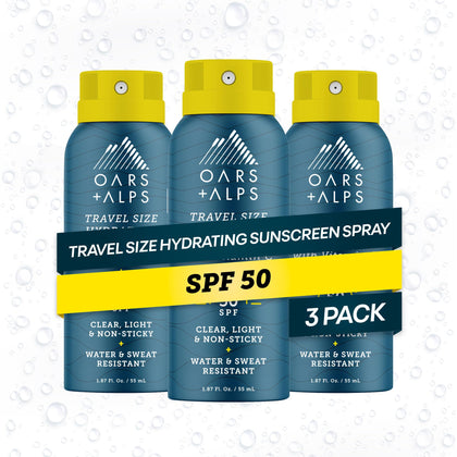 Oars + Alps SPF 50 Travel Body Sunscreen Spray front view