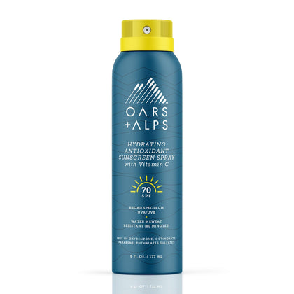 Oars + Alps SPF 70 Body Sunscreen Spray 6oz front view