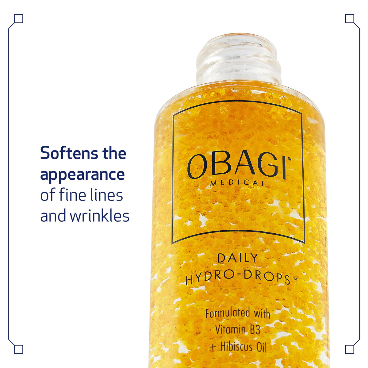 Obagi Daily Hydro-Drops Hydrating Facial Serum on a marble surface