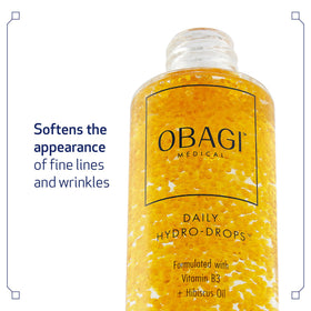 Obagi Daily Hydro-Drops Hydrating Facial Serum on a marble surface