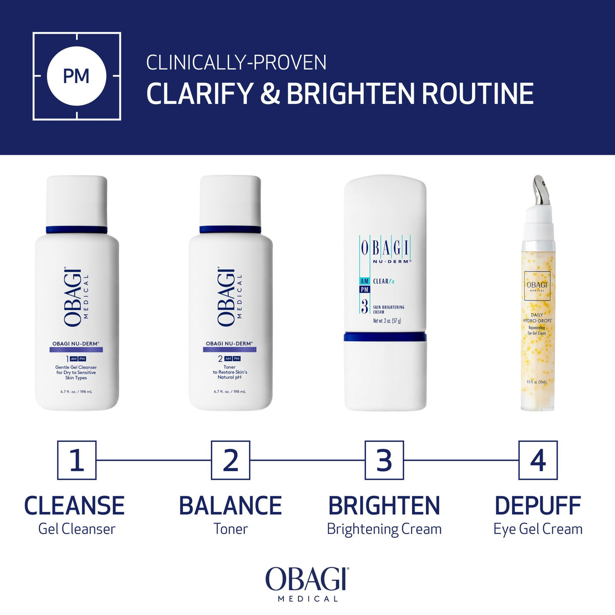 Obagi Medical Nu-Derm Clear FX Cream 2 oz application demonstration