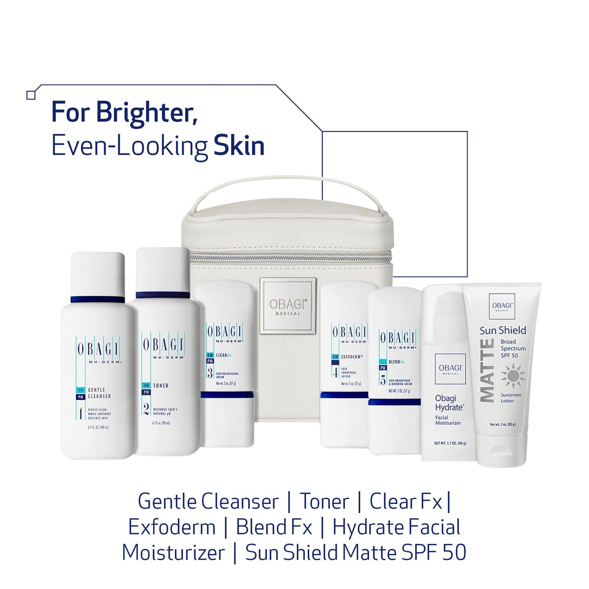 Obagi Medical NuDerm Fx System Normal to Dry 7 Count Kit side view
