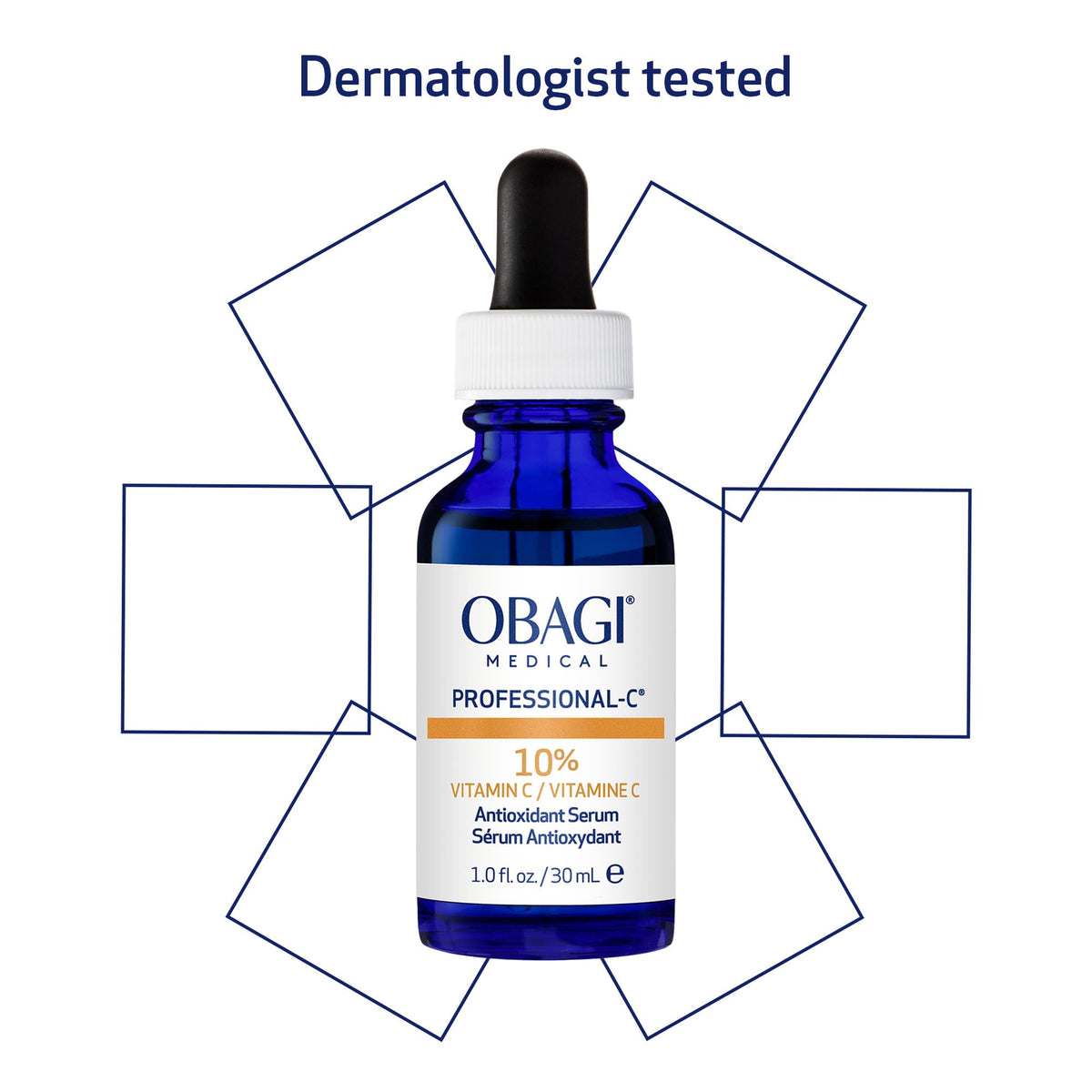 Obagi Medical Professional-C 20% Vitamin C Serum with skincare products