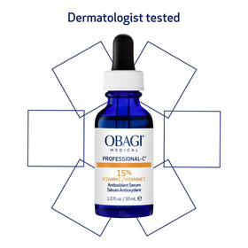 Obagi Medical Professional-C Serum with ingredients layout