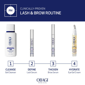 Obagi Nu-Cil Eyelash support Serum open with applicator visible