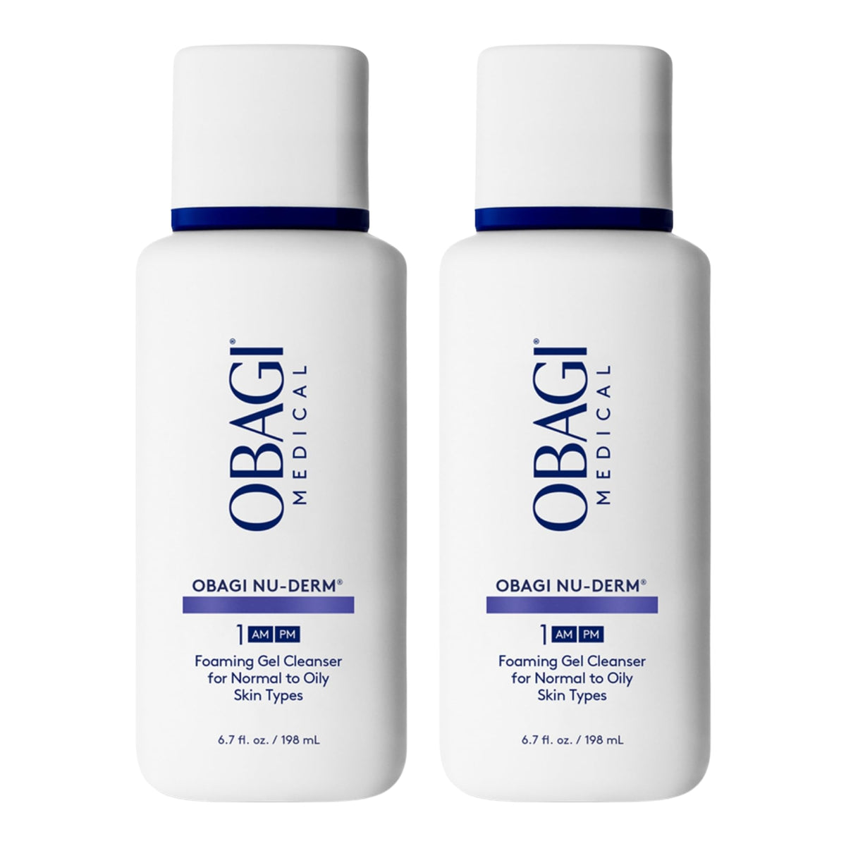 Obagi Nu-Derm Foaming Gel front view 6.7 oz bottle