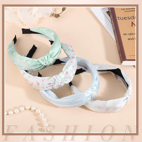 obeoby Floral Knotted Headbands arranged to show different floral prints