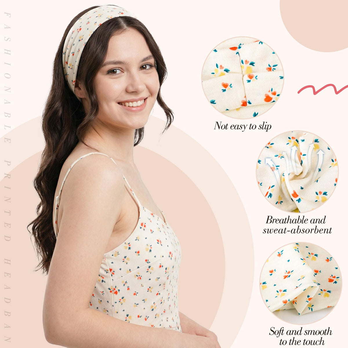 obeoby headbands displayed in a variety of colours